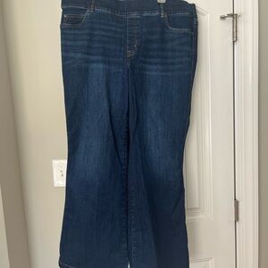 SPANX Petite Wide Leg Flare Jeans